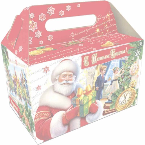 №759у Упаковка Чемодан Часики (плотный картон) 1200г