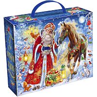 №307 Чемодан Угощение (плотный картон) 1000г