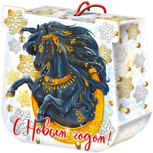 №127у Упаковка Подкова белая (плотный картон) 1100г