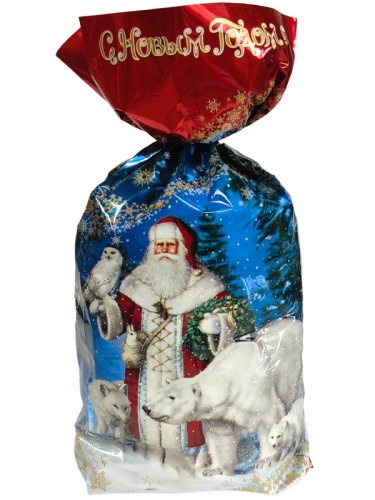 №906 Пакет С белым медведем (пластик) 700г