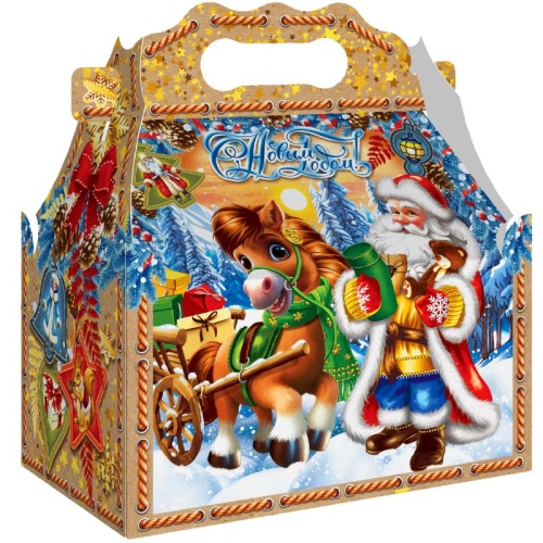 №772у Упаковка Ларец Волшебная повозка (плотный картон) 1200г №772у Упаковка Ларец Волшебная повозка (плотный картон) 1200г