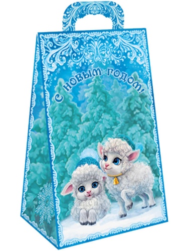 №059у Упаковка Сумочка Кудряшки (картон) 600г №059у Упаковка Сумочка Кудряшки (картон) 600г
