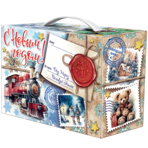 №165 Посылка Паровоз (плотный картон) 1500г