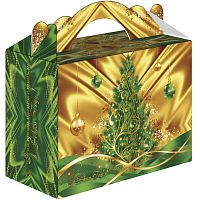 №692у Упаковка Чемодан Шёлковый зелёный 1700г