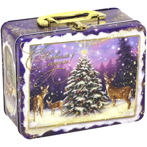 №277у Упаковка Чемодан Лесная сказка (жесть) 900г №277у Упаковка Чемодан Лесная сказка (жесть) 900г
