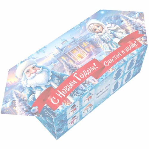 №077у Упаковка Конфета Снежный город (картон) 500г