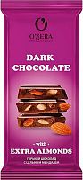 Шоколад O`Zera горький Dark & Extra Almond O"Zera 90г