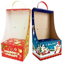 №026у Упаковка Подиум Санты (плотный картон) 700г