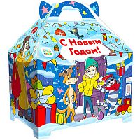 №058у Упаковка Ларец Простоквашино (плотный картон) 1000г