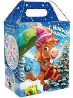 №028у Упаковка Новогодний десант (плотный картон) 1000г