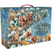 №033у Упаковка Чемодан Жемчуг (плотный картон) 3500г