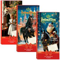 №507ч Чай SebaSTea "Horse Energy"  Ассорти (9 пак.) в подарочной открытке, микс дизайнов 15г