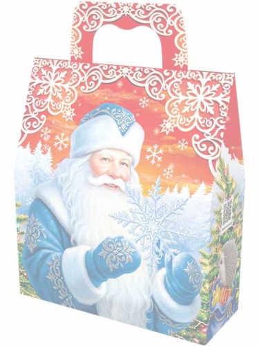 №031у Упаковка Снежинка (картон) с анимацией 650г