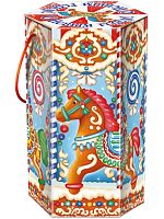 №130у Упаковка Пряничная карусель (плотный картон) 1200г