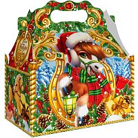 №773у Упаковка Ларец Подкова (плотный картон) 1200г