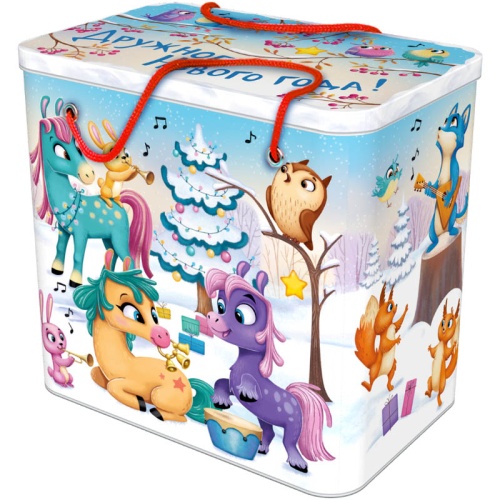 №204у Упаковка Посылка Озорные пони (жесть) 1700г