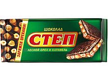 Шоколад Степ молочный с лесным орехом 90г