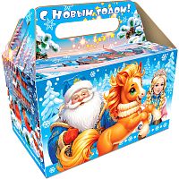 №760у Упаковка Чемодан Рыжик (плотный картон) 1200г